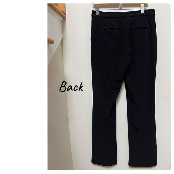 Boston Proper Black Silhouette Straight Leg Pant 32 Inch Inseam Size 10 Long - Picture 3 of 10